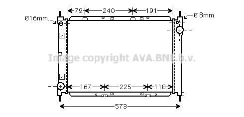 AVA QUALITY COOLING radiatorius, variklio aušinimas DN2261